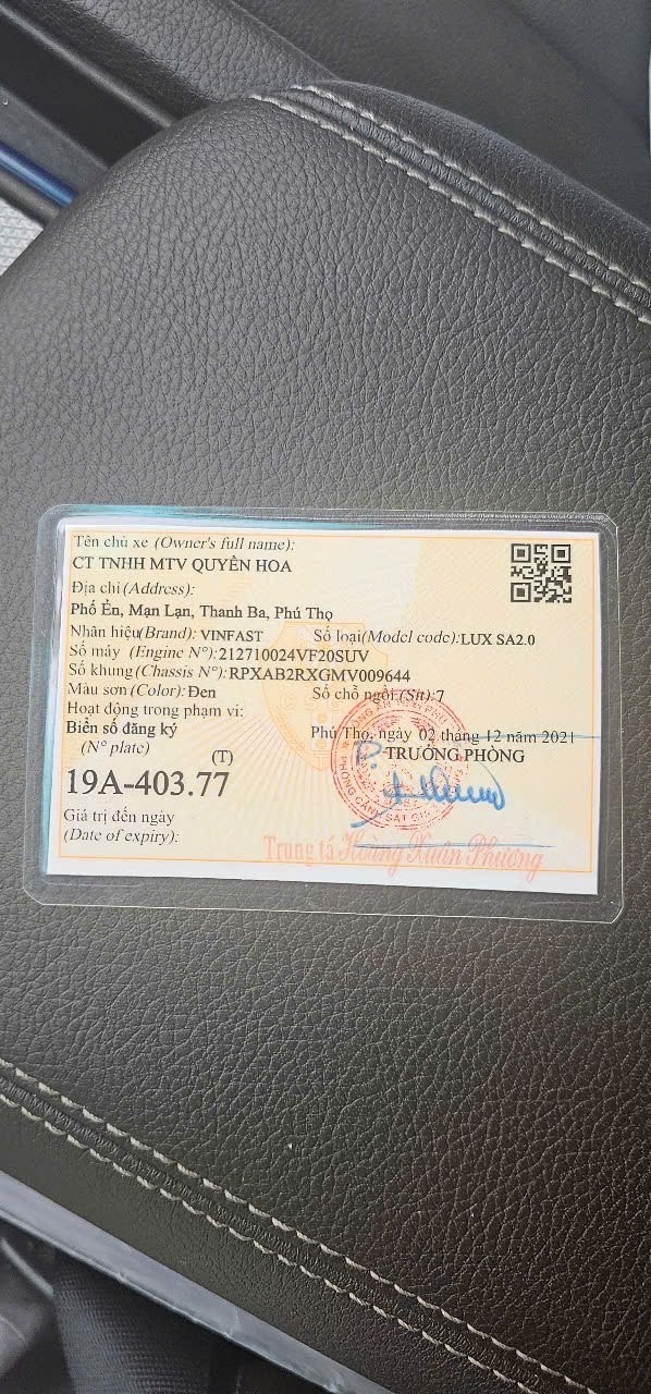 VinFast Lux sa 2.0 Base 2021 - Nội thất 2