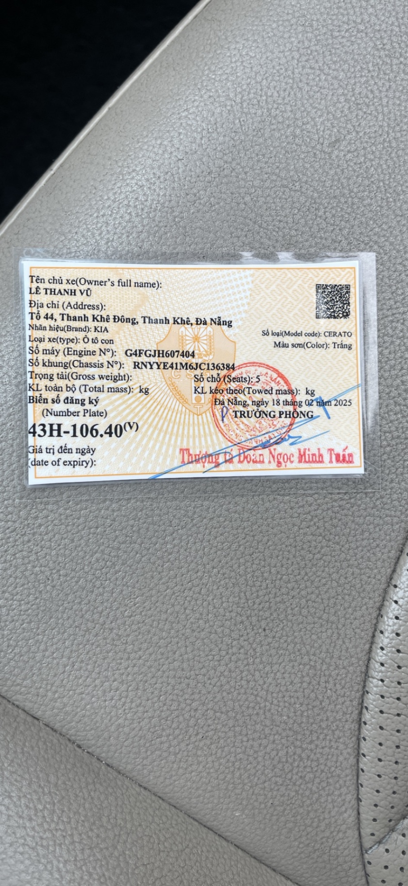 Kia Cerato 1.6 MT 2018 - Nội thất 1