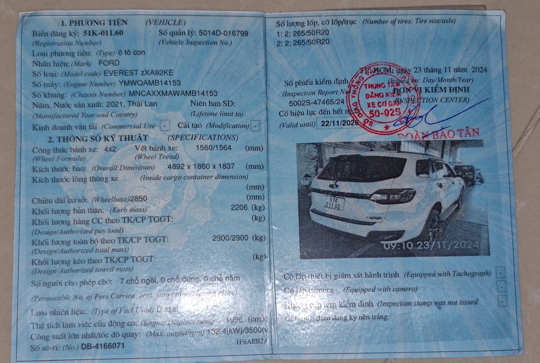 Ford Everest Sport 2.0L 4x2 AT 2021