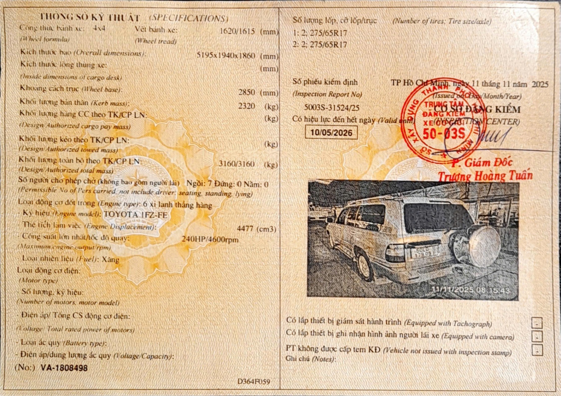 Toyota Land cruiser GX 4.5 2004 - Ngoại thất 4