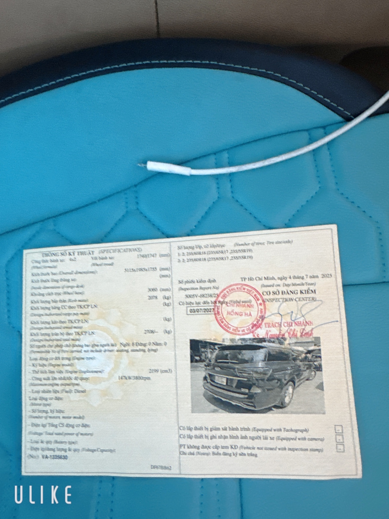 Kia Sedona 2.2L DATH 2018