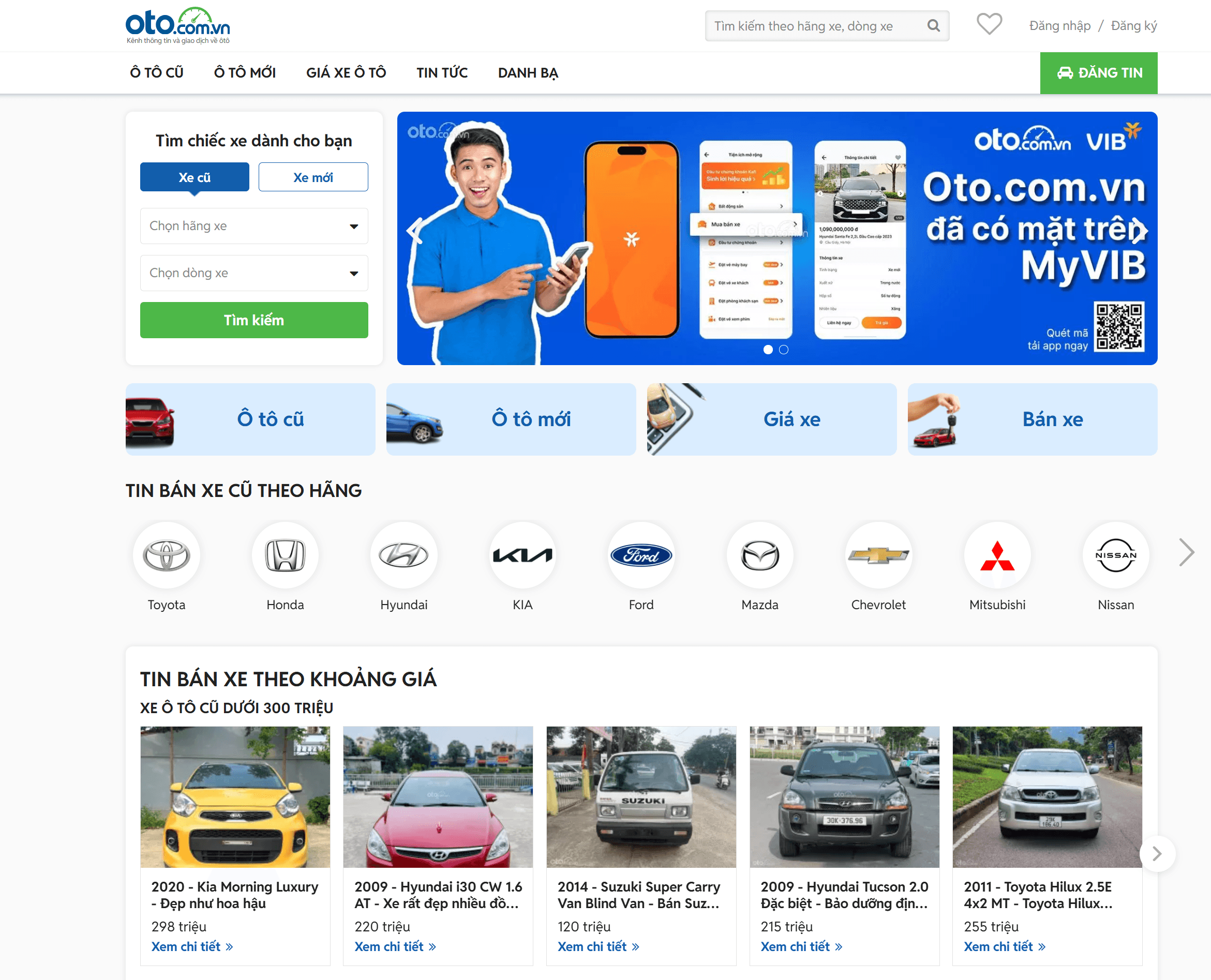 Oto.com.vn – Nền tảng chuyên biệt dành cho mua bán ô tô