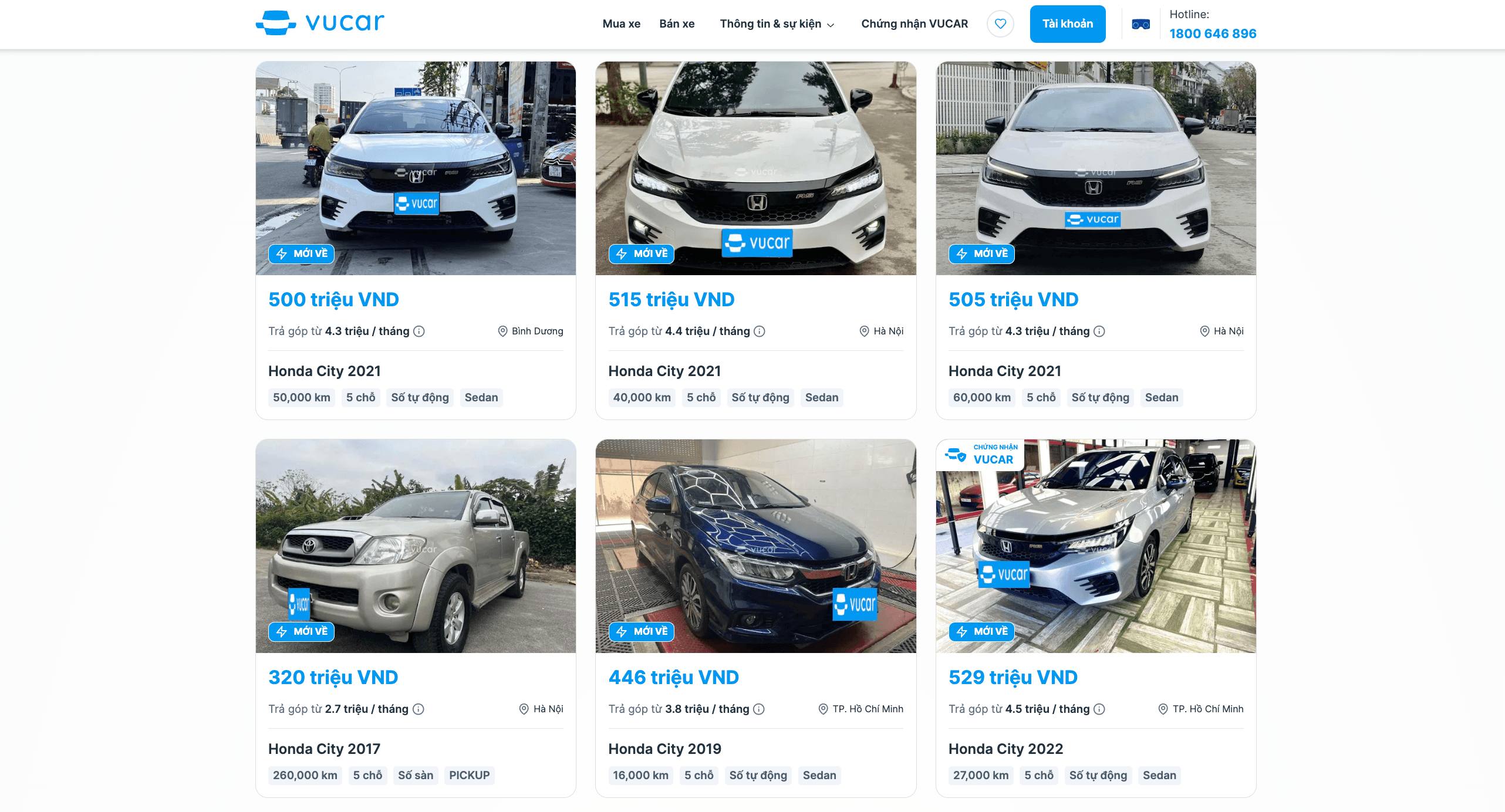 mua xe honda city cũ